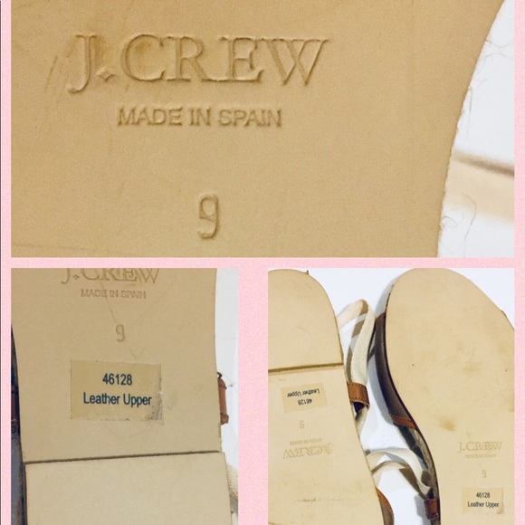 J. Crew Gladiator Sandals Sz 9 Made In Spain 9 - Picture 7 of 8